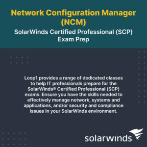 Network Configuration Manager SolarWinds Certified Professional