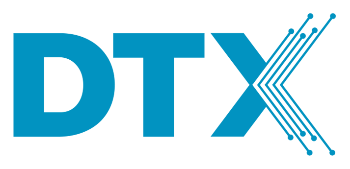 DTX logo blue