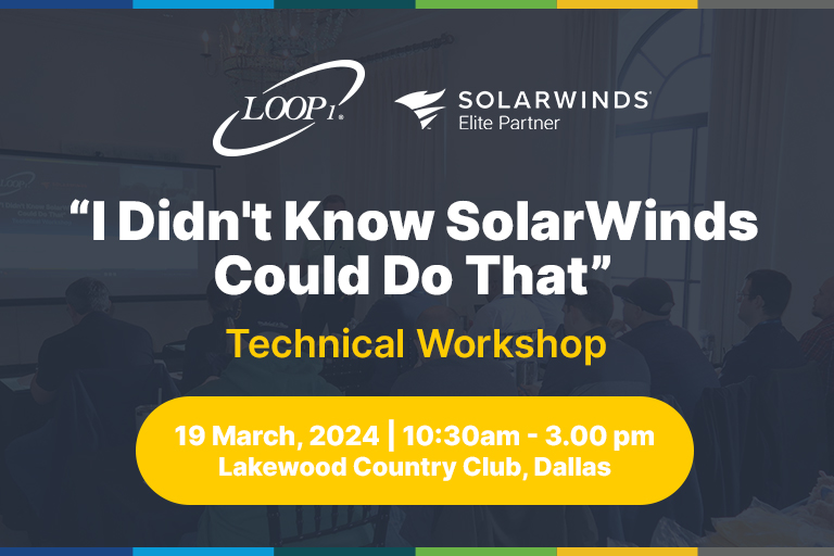 SolarWinds Tech Workshop Dallas